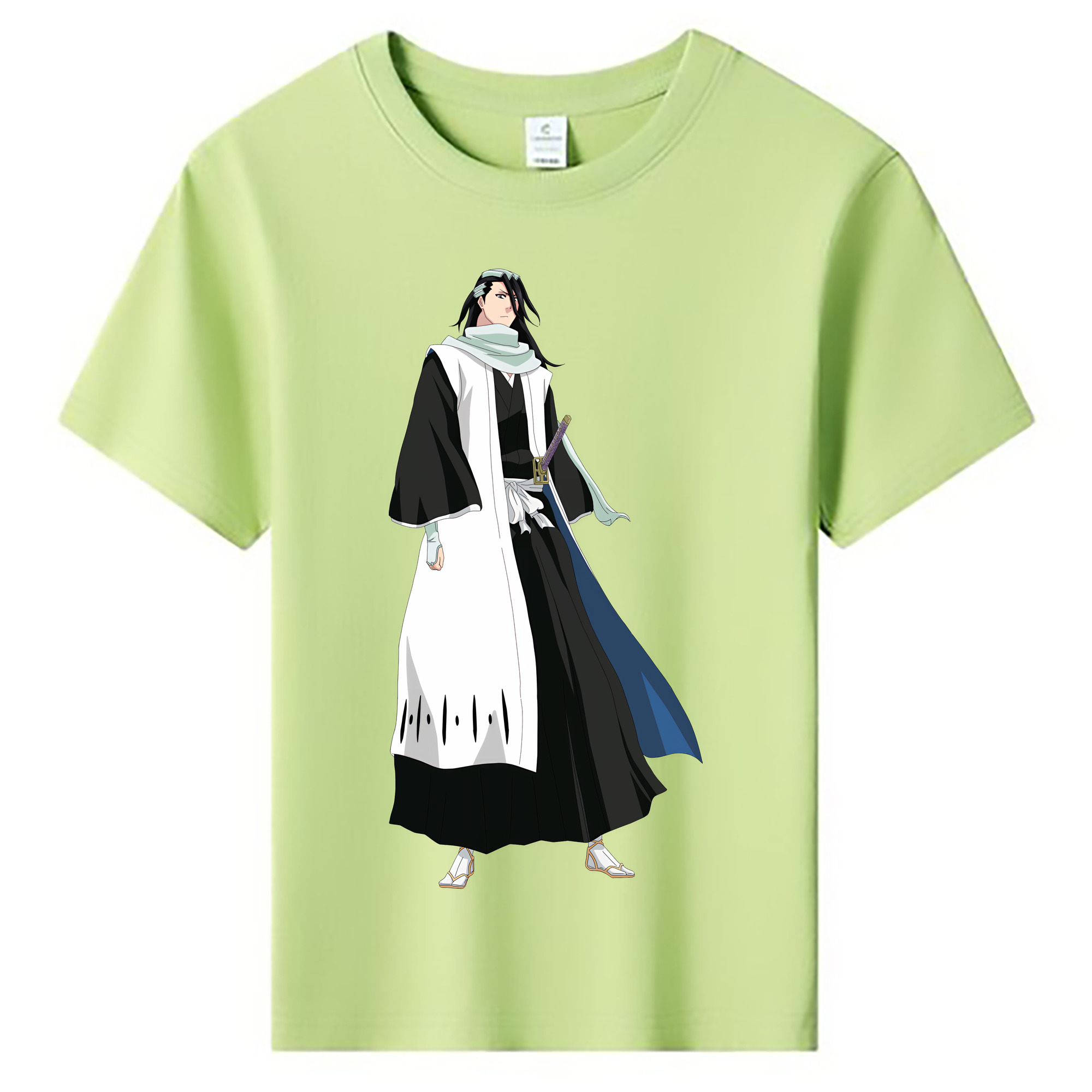 （画像用） ブリーチ くちき びゃくや BLEACH Kuchiki Byakuya 綿100％キッズTシャツ（フロントプリント）